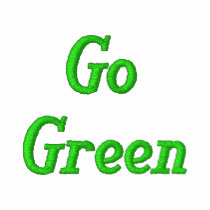 Go Green Embroidered Shirt embroidered shirts