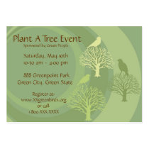 "Go Green" Event Promotion Cards business cards