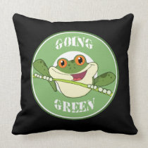 Go Green Frog pillows