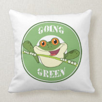 Go Green Frog pillows