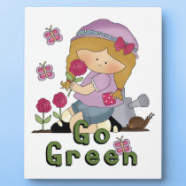 Go Green Garden plaques