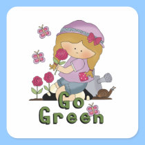Go Green Garden stickers