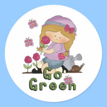 Go Green Garden stickers