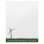 Go Green, Go Clean, Go Renewable Personalized Letterhead