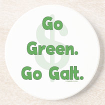 Go Green Go Galt Beverage Coasters