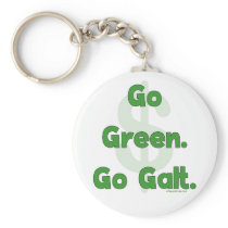 Go Green Go Galt Key Chain