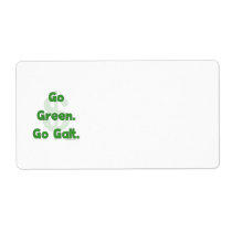 Go Green Go Galt Personalized Shipping Labels