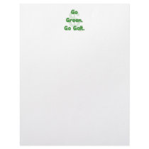 Go Green Go Galt Custom Letterhead