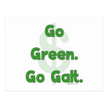 Go Green Go Galt Postcard