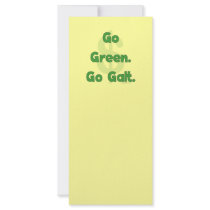 Go Green Go Galt Rack Card Template