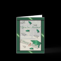 Go Green Graduation Invitation cards