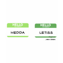 Go Green - Hello My Name is.....Funny T shirts by zooogle Go Green - Hello My Name is.....Funny T shirts