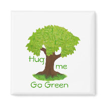 Go Green-Hug me magnets