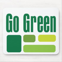 Go Green in all differnet colors of green mousepads by Cheryldesigns Go Green in all differnet colors of green mousepads