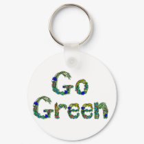 Go Green Key Chain keychains by atteestude Go Green Key Chain keychains