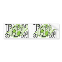 Go Green Leaf Bumper Sticker bumper stickers