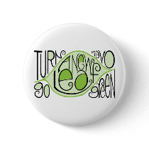 Go Green Leaf Button