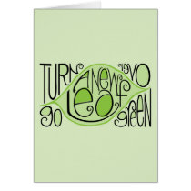 Go Green Leaf Card