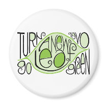 Go Green Leaf Magnet
