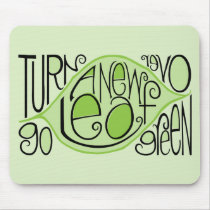 Go Green Leaf Mousepad