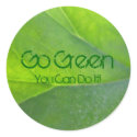 Go Green Leaf Sticker by emele1 Go Green Leaf Sticker