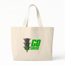 Go Green Light Tote Bags