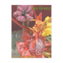 Go Green Live Green Postcard by Atelier_Yoyita Go Green Live Green Postcard