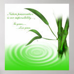 Go Green Live Green Poster Print