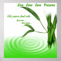 Go Green, Live Green Poster Print