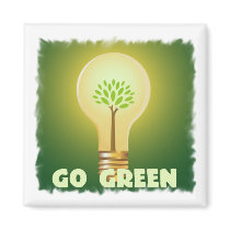 go green magnets by WanderingWomyn go green magnets