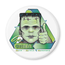 Go Green Fridge Magnet