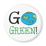 Go Green Refrigerator Magnet
