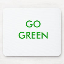 GO GREEN mousepads
