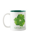 Go Green! mugs by glenndesigns Go Green! mugs