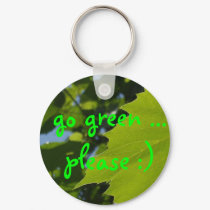 go green ... please :) keychains by KLaima go green ... please :) keychains
