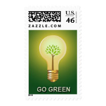 GO GREEN postage by Amerious GO GREEN postage