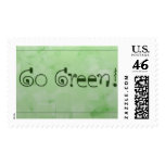 Go Green Postage Stamp