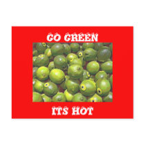 Go Green Postcard by imperfectiomism Go Green Postcard