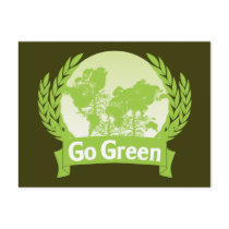 Go Green Postcard by tshirtdujour Go Green Postcard