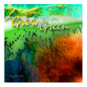 Go Green print