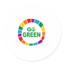 go green rainbow stickers