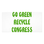 Go Green Recycle Congress Photo Card