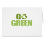 Go Green recycle cards