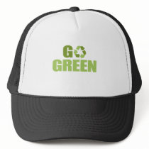 Go Green recycle hats