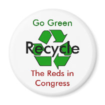 Go Green - Recycle the Reds in Congress magnets