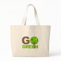 Go Green Recycle Tree Tote Bags