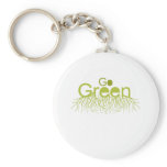 Go Green roots Key Chain