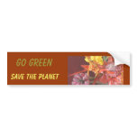 Go Green Save the planet Bumper Sticker