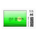 Go green stamp for earth day