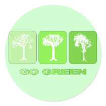 Go Green stickers